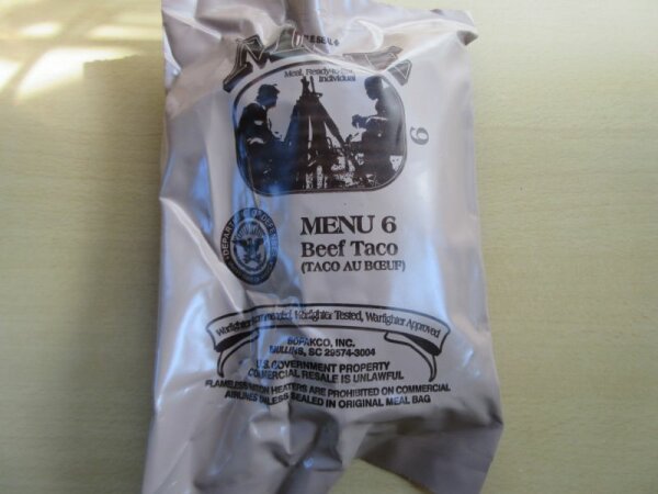 Original US MRE 37 MEAL READY TO EAT FOOD Army RATION