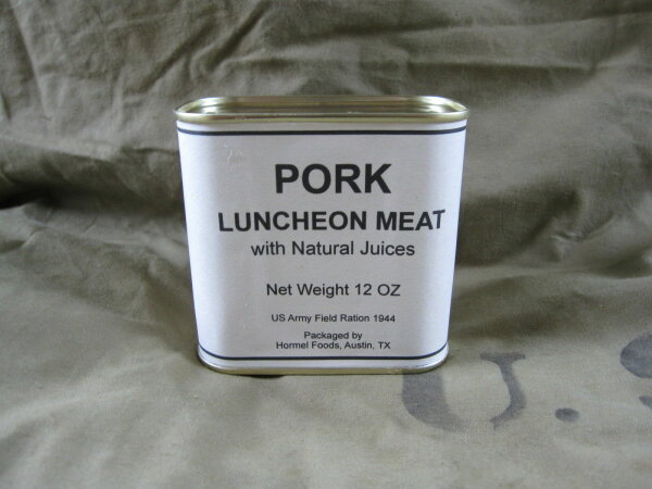 US Army "Pork Luncheon Meat" Field Ration Paratrooper Navy Seals WKII WH WK2
