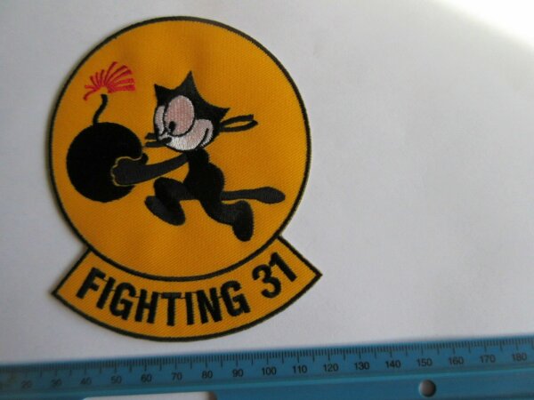 US Army Tomcatter Wildcat Felix the Cat Tomcat Fighting 31 Bomb Patch Aufnäher
